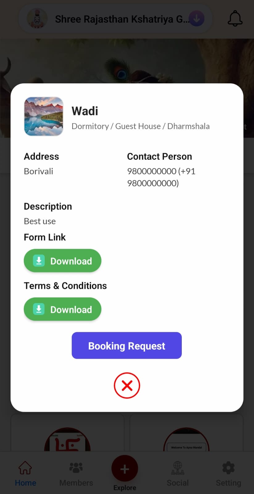 Facilities Booking